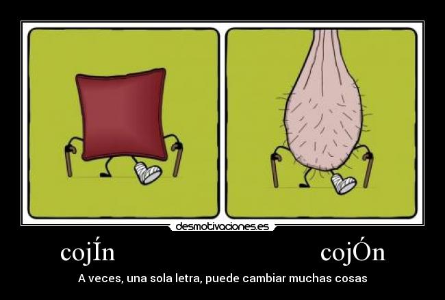 cojÍn                              cojÓn - 