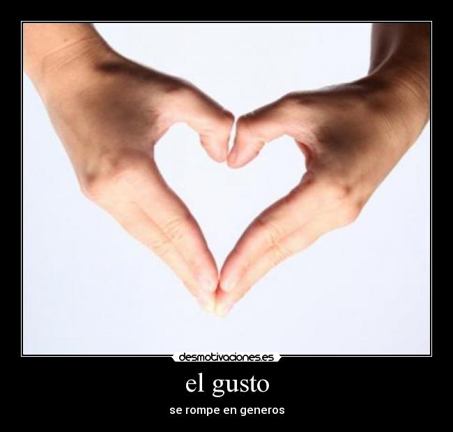 el gusto - se rompe en generos