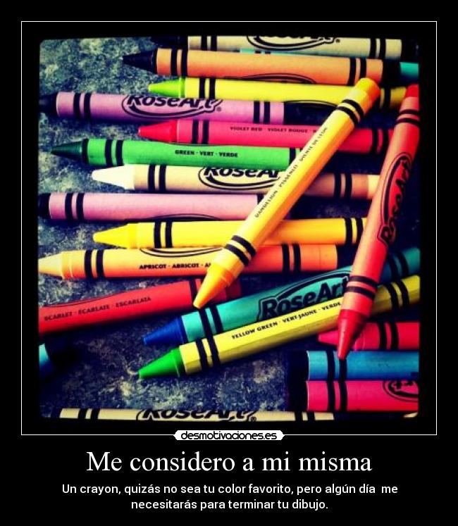 Me considero a mi misma - 