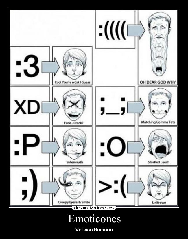 carteles emoticones una version humana muy muy rara desmotivaciones