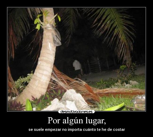 Por algún lugar, - 