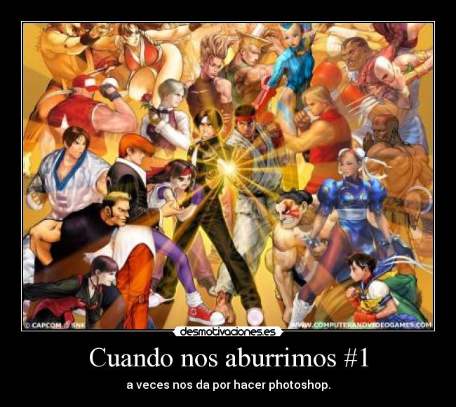 Cuando nos aburrimos #1 - a veces nos da por hacer photoshop.