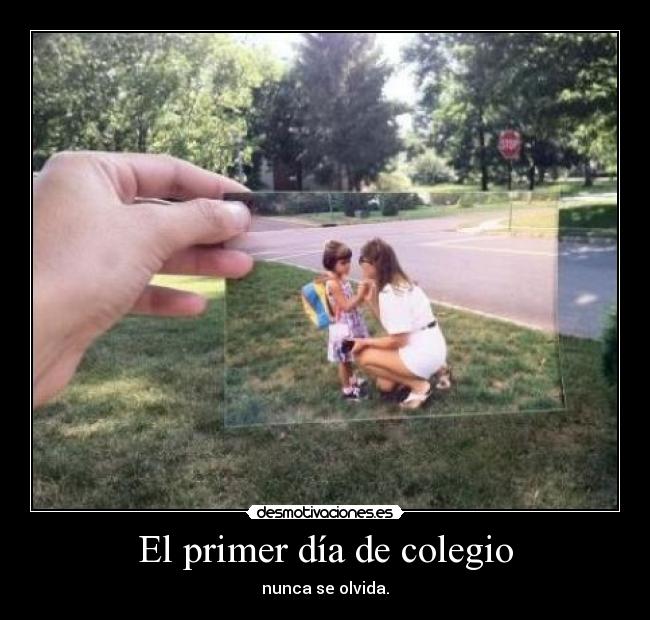 El primer día de colegio -