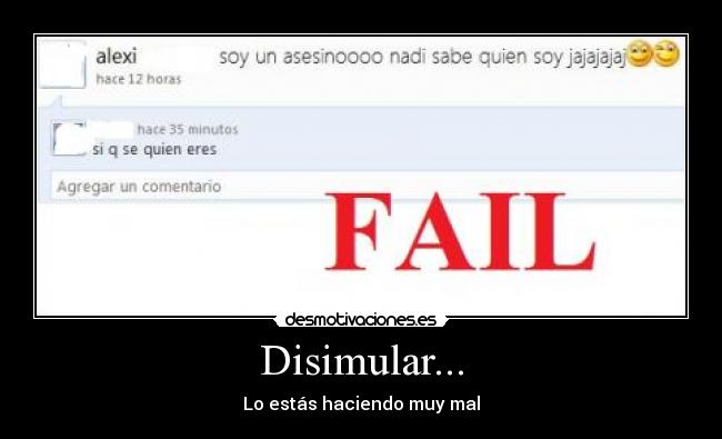 Disimular... - 