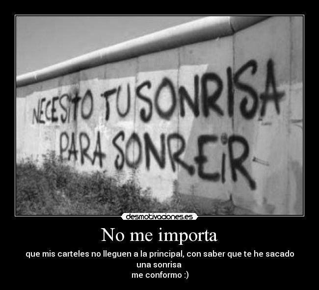 No me importa - 