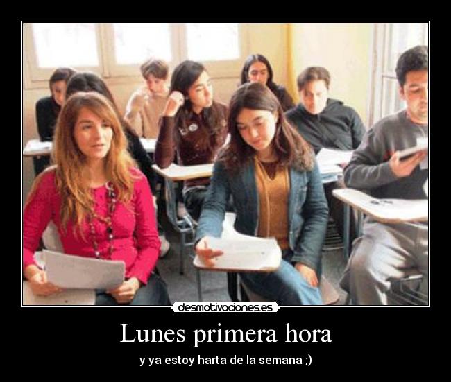 Lunes primera hora - 