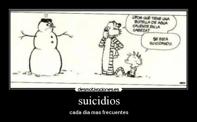suicidios - cada dia mas frecuentes