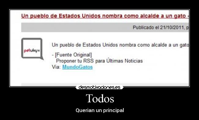 Todos - Querian un principal