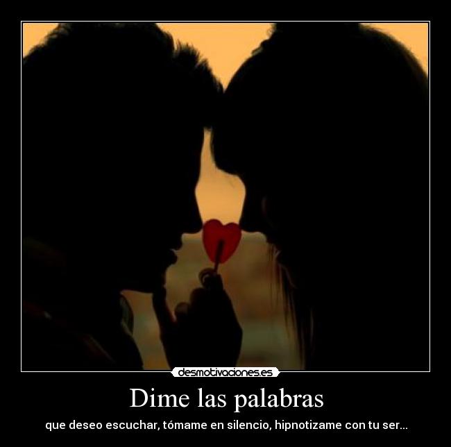 Dime las palabras - 