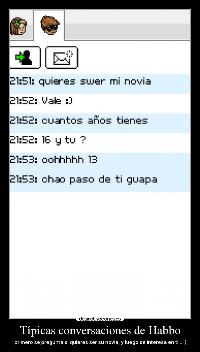 Típicas conversaciones de Habbo - 
