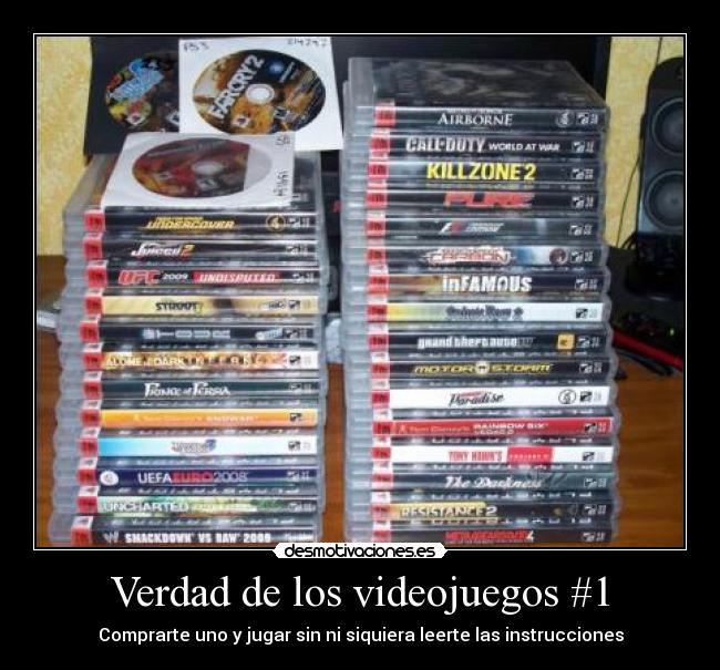 Verdad de los videojuegos #1 - Comprarte uno y jugar sin ni siquiera leerte las instrucciones