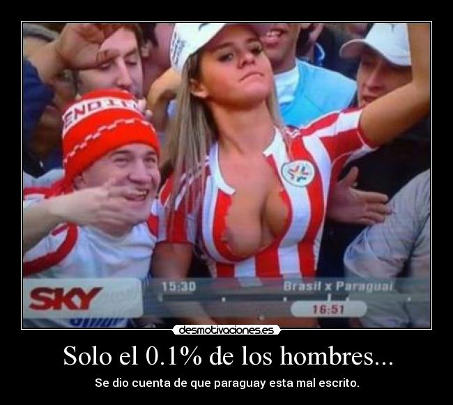 Solo el 0.1% de los hombres... - 