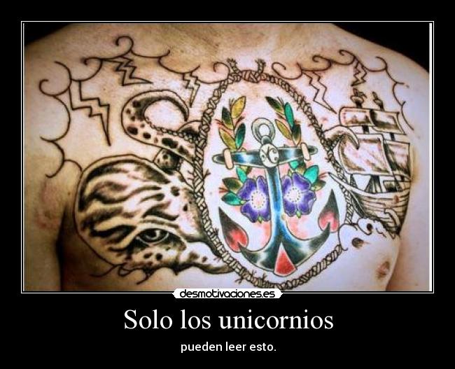 Solo los unicornios - pueden leer esto.