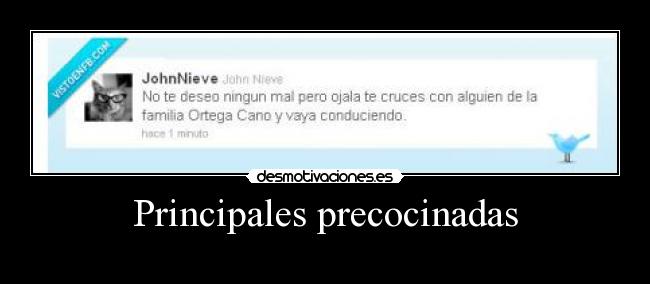 Principales precocinadas -