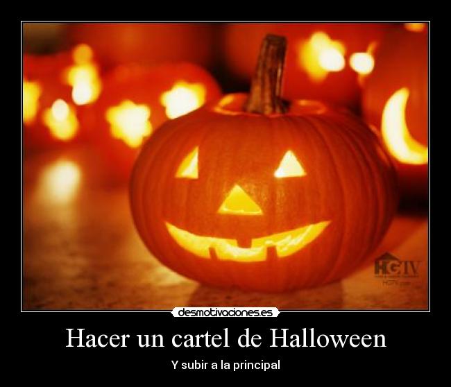 Hacer un cartel de Halloween - Y subir a la principal