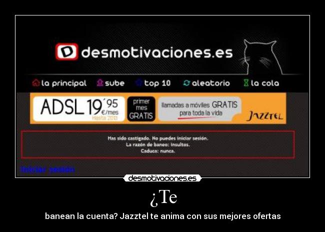 ¿Te - banean la cuenta? Jazztel te anima con sus mejores ofertas