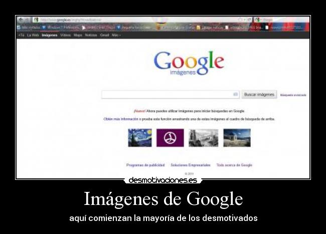 Imágenes de Google - aquí comienzan la mayoría de los desmotivados