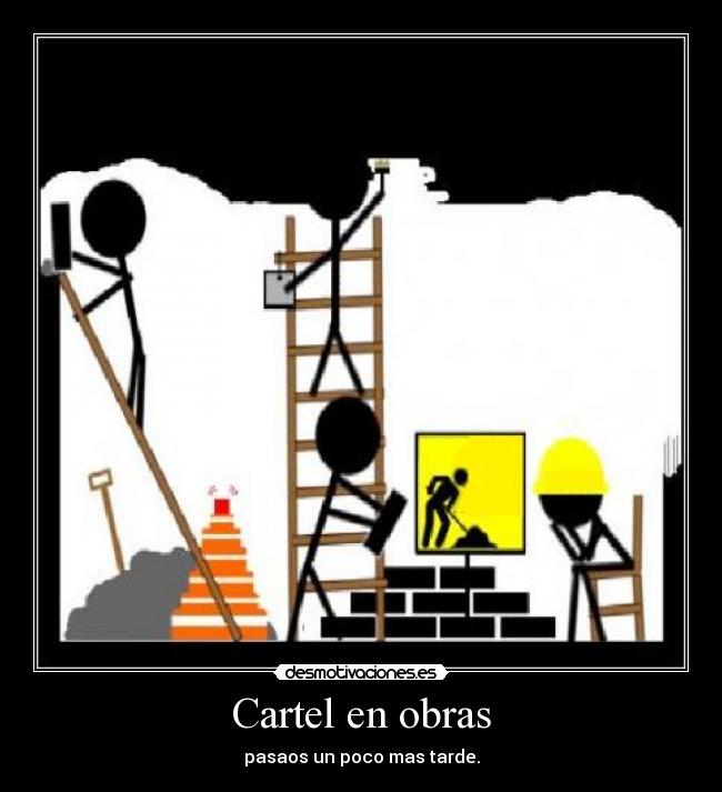 Cartel en obras - 