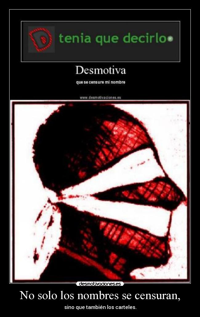 No solo los nombres se censuran, - 
