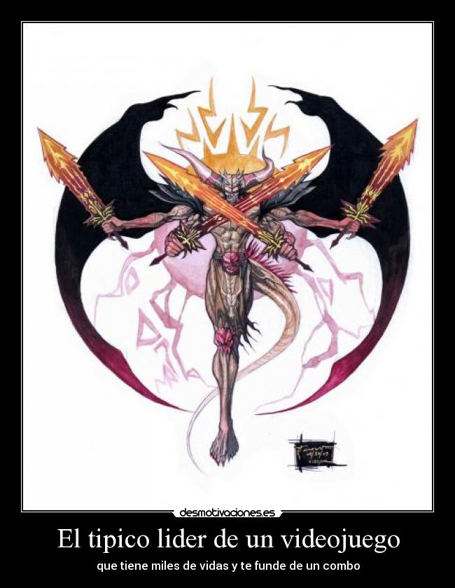 El tipico lider de un videojuego -