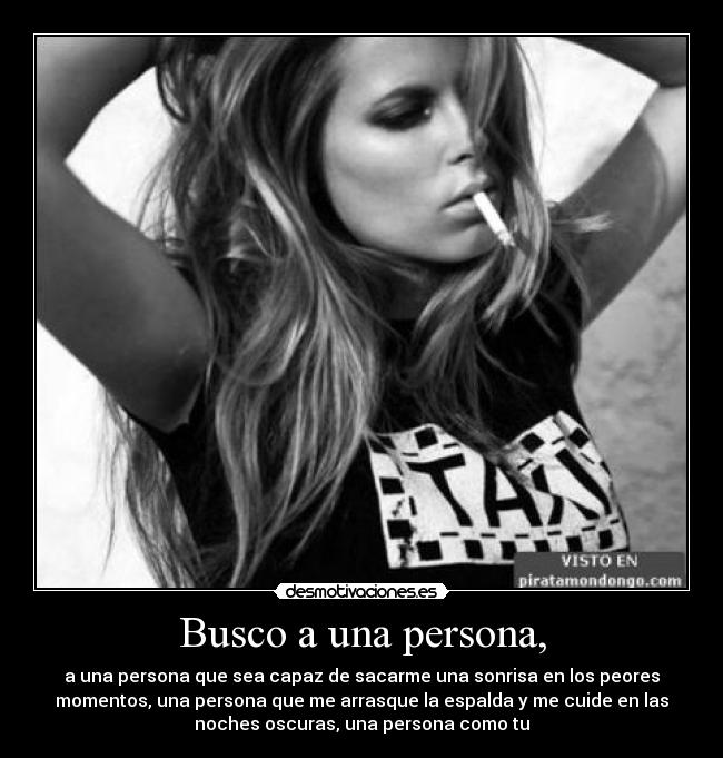 Busco a una persona, - 