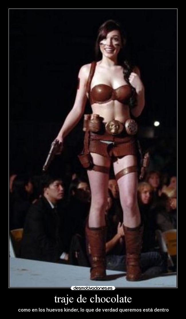 traje de chocolate -