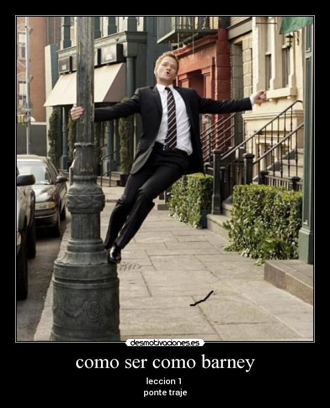 como ser como barney - 