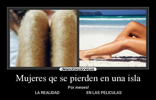 Mujeres qe se pierden en una isla -
