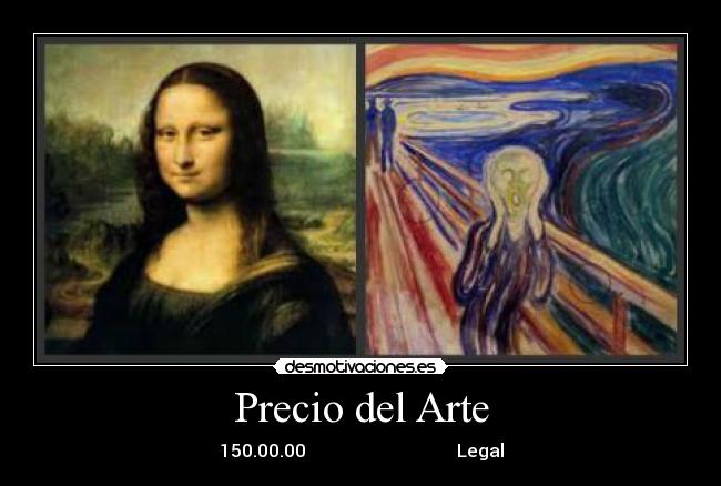 Precio del Arte - 150.00.00 Legal
