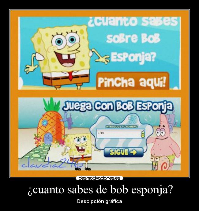 ¿cuanto sabes de bob esponja? -