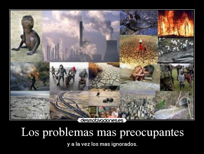 Los problemas mas preocupantes -