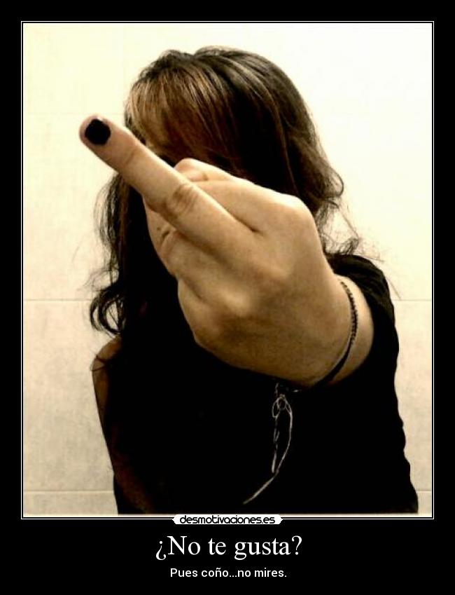 ¿No te gusta? -
