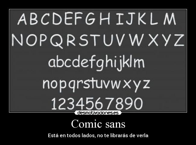 Comic sans -