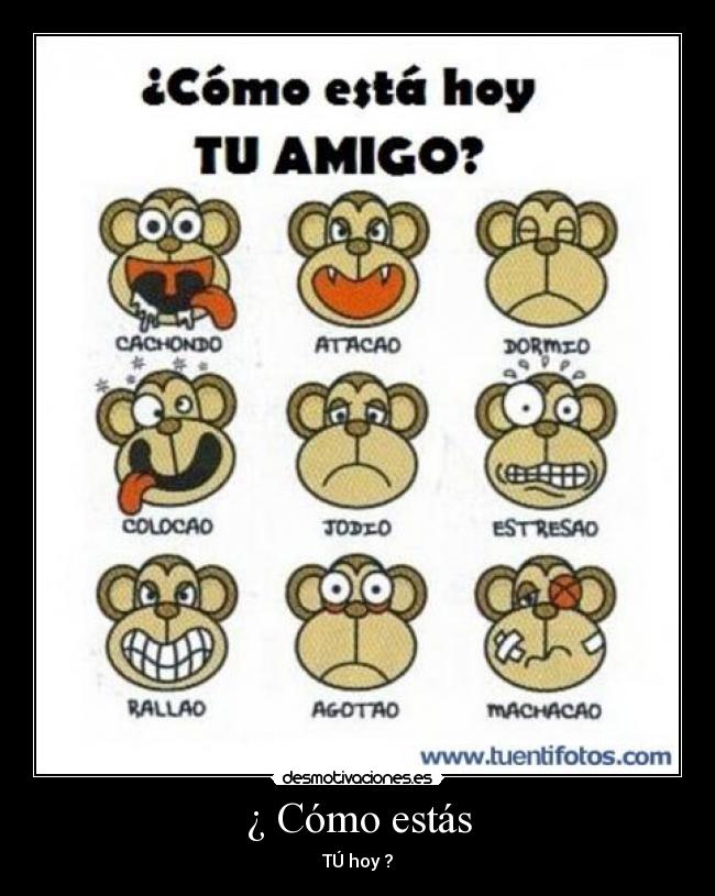 ¿ Cómo estás - TÚ hoy ?