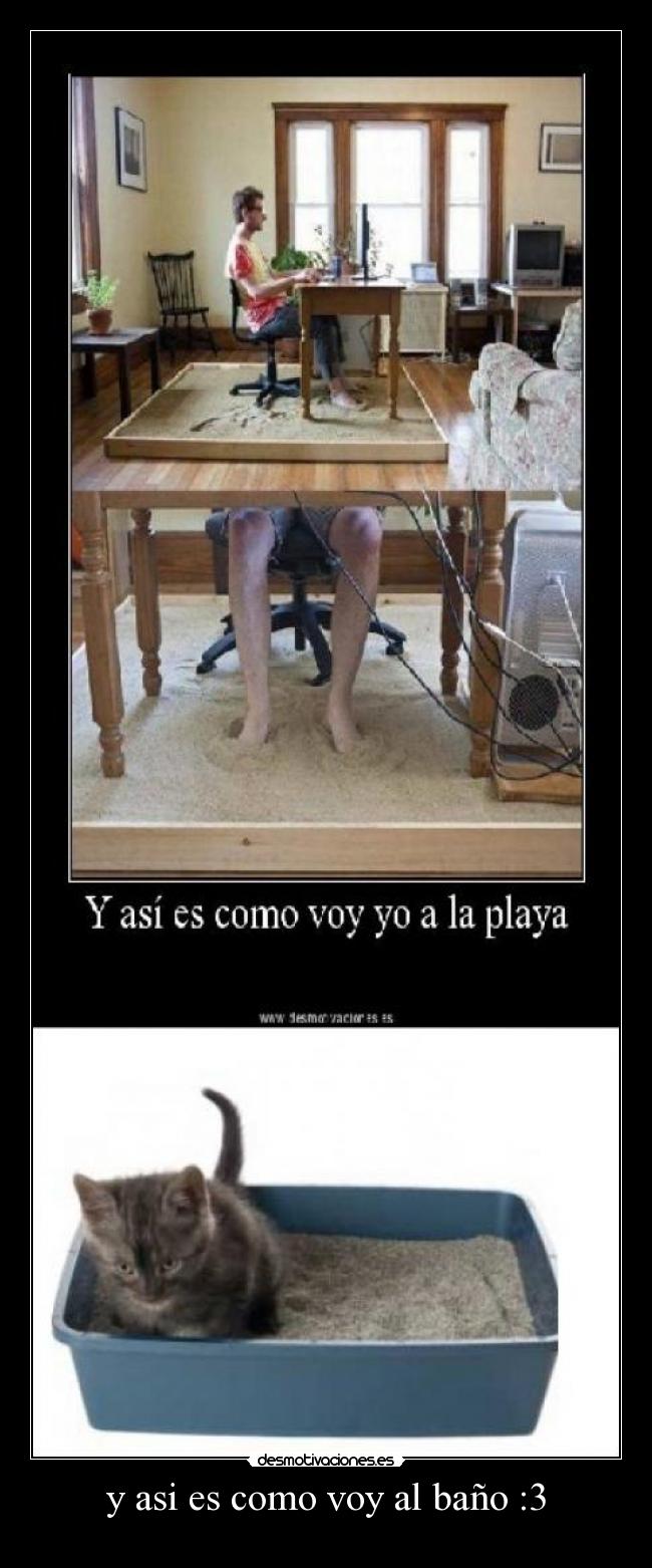 carteles asi como voy bano desmotivaciones