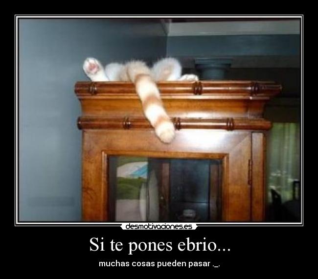 Si te pones ebrio... - muchas cosas pueden pasar ._.