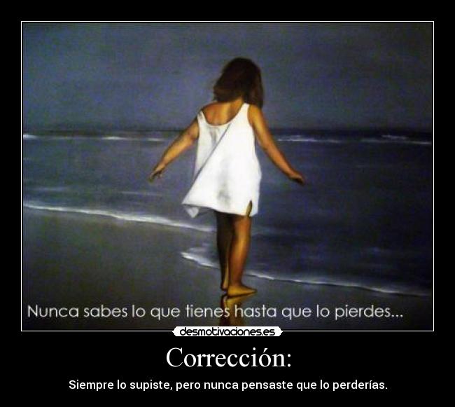 Corrección: - 