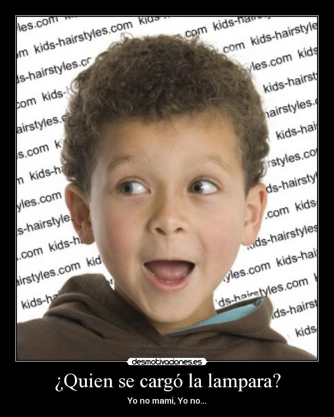 ¿Quien se cargó la lampara? -