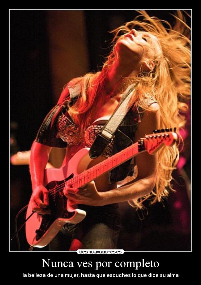 Nunca ves por completo - 