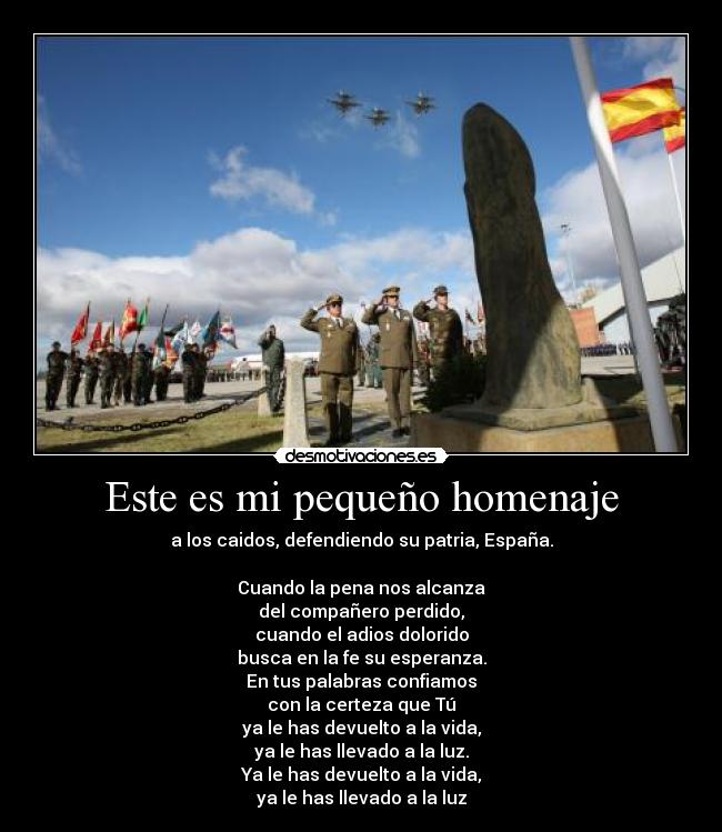 Este es mi pequeño homenaje - 