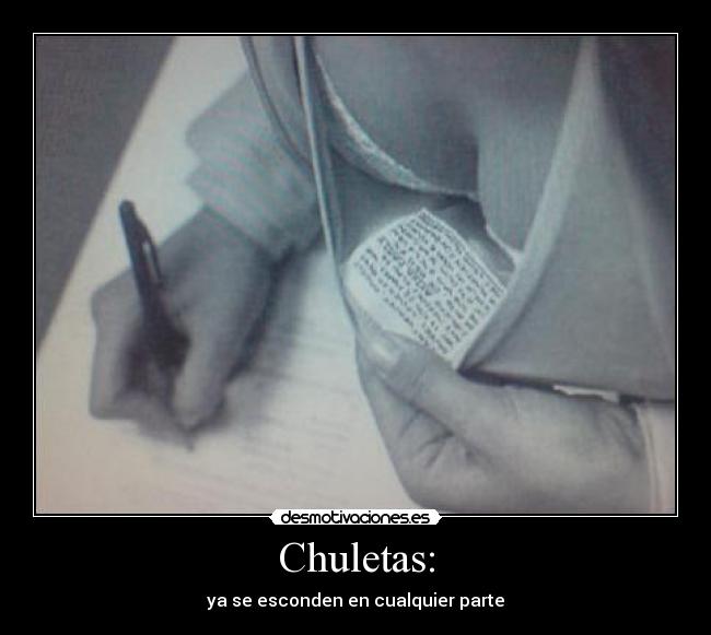 Chuletas: -