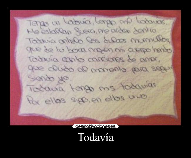 Todavía -