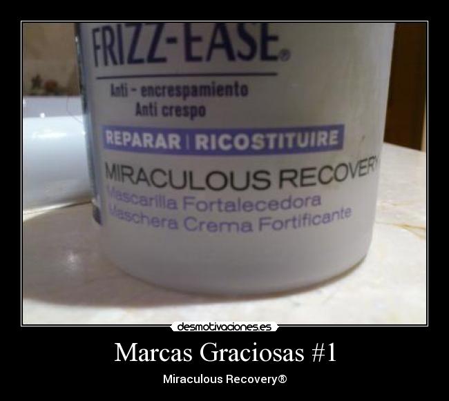 Marcas Graciosas #1 - Miraculous Recovery®