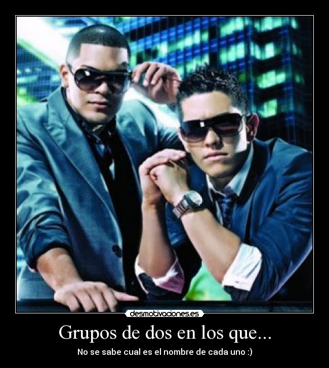 Grupos de dos en los que... - 