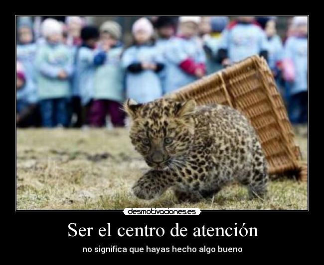 Ser el centro de atención -