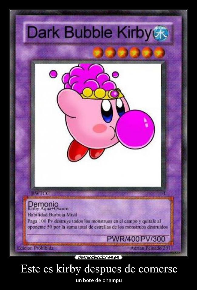 Este es kirby despues de comerse - 