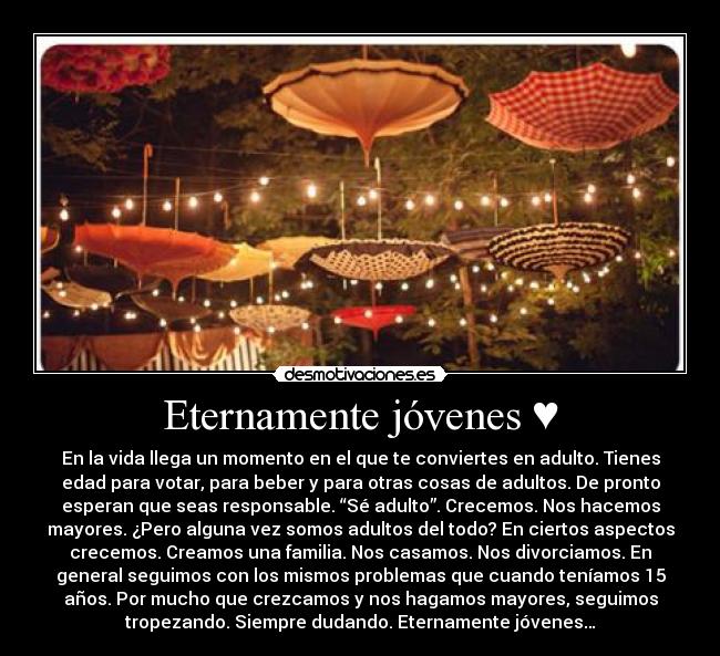 Eternamente jóvenes ♥ -