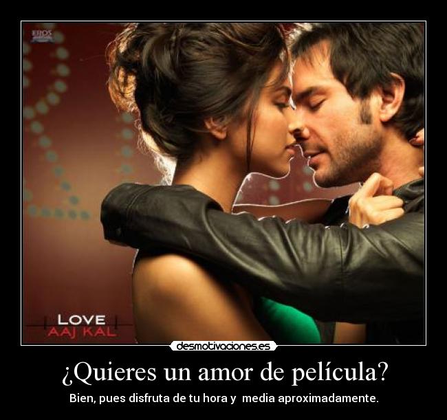 ¿Quieres un amor de película? -