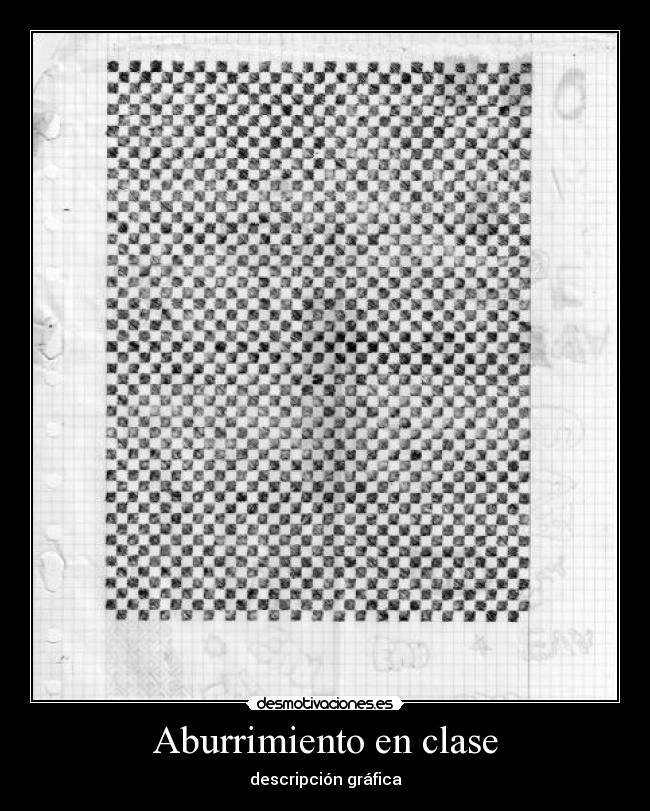 Aburrimiento en clase -