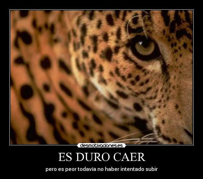 ES DURO CAER - 